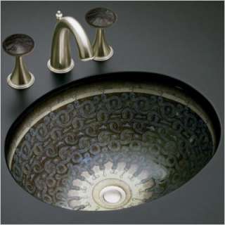 Kohler Serpentine Bronze Design on Caxton Undercoutner Bathroom Sink 