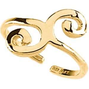  14k Yellow Gold Toe Ring   JewelryWeb Jewelry