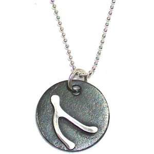   for GOOD LUCK in Black Patina Finish on Sterling Silver Jewelry