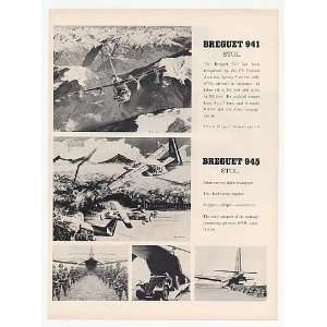  1962 Breguet 941 945 STOL Military Aircraft Print Ad