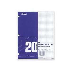 Mead Products   Graph Paper, 5x5 Quad, 3HP, 8 1/2x11, 240 SH/BX 
