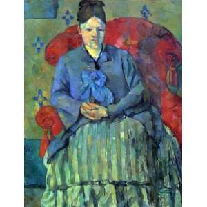  Potrait of Mme Cezanne in Red Armchair by Cezanne canvas 