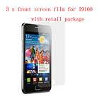 Retail Package Clear Screen Protector for Samsung Galaxy S2 I9100 