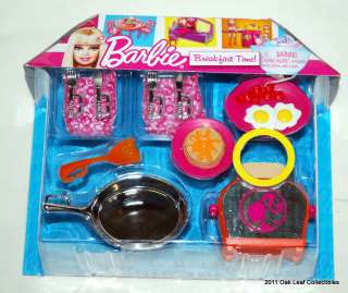 New 2011 Barbie Breakfast Time Accessory pack NRFB Mint. Toaster 
