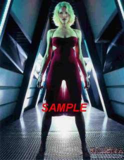 BATTLESTAR GALATICA TRICIA HELFER RED DRESS PHOTO LEGS  