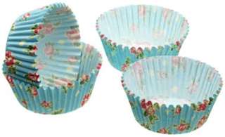 60 Vintage Rose Fairy Cup Cake Muffin Paper Cases  