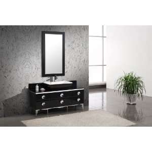   Moselle 59 Wood Vanity with Vessel Sink, Countertop, P Trap, Pop Up