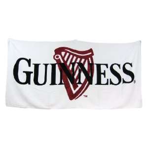  Guinness Harp Logo 35 X 70 Beach Towel