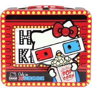 Loungefly HELLO KITTY New 3D Movie Pattern Deep Metal LUNCHBOX Sanrio 