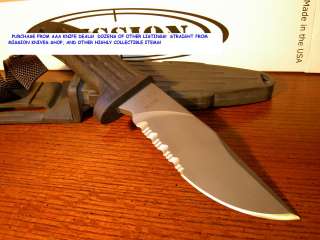 MISSION MPK TI 10 TITANIUM Fixed Blade Knife Serrated FREE US 