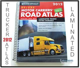 Rand McNally Motor Carriers Road Atlas Deluxe Edition 2012 Laminated 