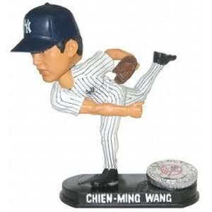  New York Yankees Chien Ming Wang Blatinum Bobble Head 