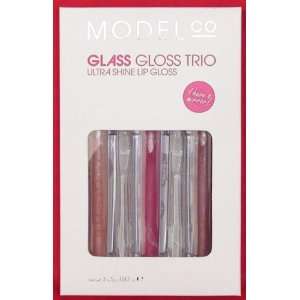 ModelCo Glass Gloss Trio, Ultra Shine Lip Gloss with Strip Tease 