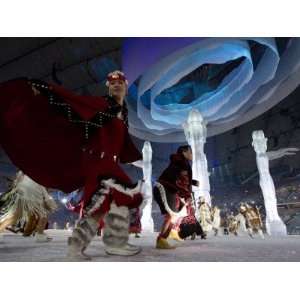 Aboriginal Dancers Perform During the Opening Ceremonies at the 2010 