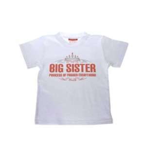 Big Sister  Princess Cotton Toddler Tee Shirt 2T Baby
