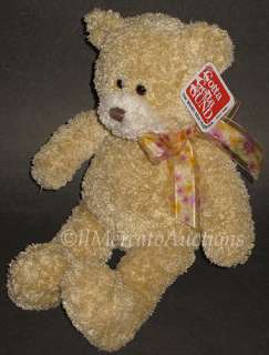   SUNNIE 43917 Plush Tan 14 Teddy Bear Stuffed Animal Toy Lovey w/ Bow