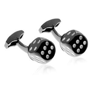  Tateossian Dice Gunmetal Cufflinks CL RTCL 0005 Jewelry