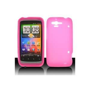  HTC Bliss Silicone Skin Case   Hot Pink (Package include a 