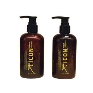  ICON India Shampoo + Conditioner 8.5 fl oz Combo Set 