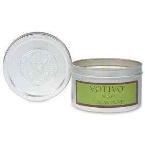  Votivo Travel Tin Candle Tuscan Olive