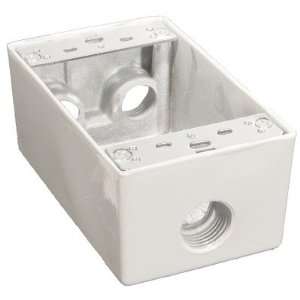  MorrisProducts 36032 Weatherproof Boxes in White with 0.5 