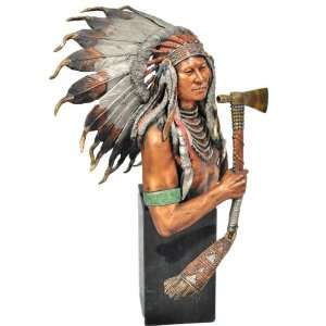 Legends Eminent Crow Chief Plenty Coups Statue Pardell Sculpture 103 