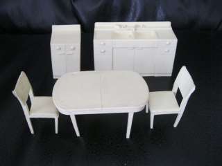 Vintage Miniature Dollhouse Furniture LOT IDEAL MARX RENWAL  