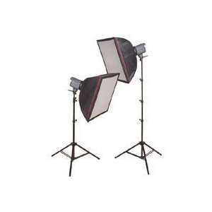  Interfit Photographic Stellar 150ws 2 Monolight Double Softbox Kit 