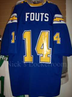 Mitchell Ness 84 Chargers Dan Fouts Throwback Jersey 56  
