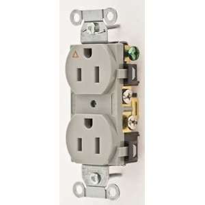    KELLEMS IG15CRGRY Receptacle,Isolated Ground,5 1