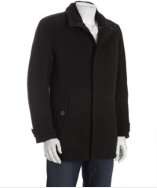 Andrew Marc charcoal wool blend zipout liner coat style# 317889302