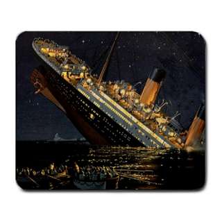 Sinking Of Titanic Night Painting Large Mouse Pad Mat Mousepad  