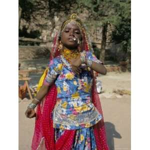  Portrait of a Child Dancer in the Fort, Jodhpur, Rajasthan 