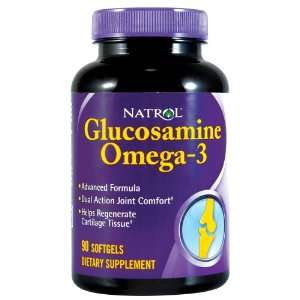  Natrol Joint Health Omega 3 Glucosamine 90 softgels 