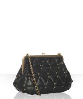 style #312163902 black quilted leather Kiss studded convertible 
