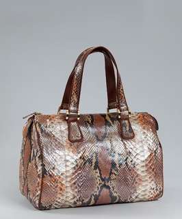 Frances Moncho blush python Speedy satchel