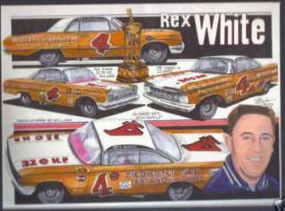 REX WHITE Jim Rathman Chevrolet Nascar Decals  