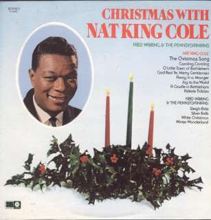 Nat King Cole Christmas With Fred Waring LP VG++  