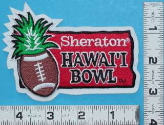   HAWAII BOWL GAME NCAA FOOTBALL COLLEGE UNIVERSITY CREST PATCH  