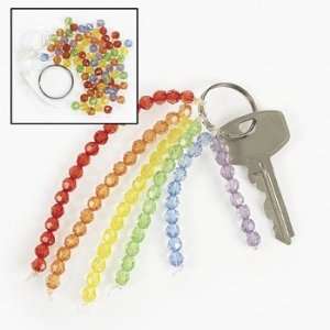  Beaded Rainbow Key Chain Craft Kit   Craft Kits & Projects 
