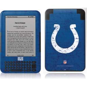   Colts Distressed skin for  Kindle 3  Players & Accessories