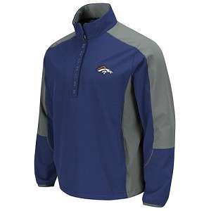 Denver Broncos NFL Determination Pullover 1/2 Zip Track Jacket by 