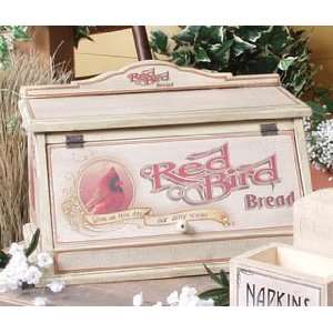  GIVE US THIS DAY RED BIRD BREAD BOX