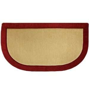   Memory Foam Kitchen Rug Slice, Red, 20 Inch by 36 Inch