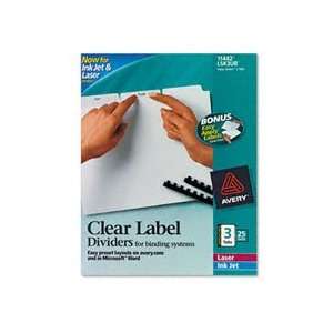  Avery Index Maker Clear Label Unpunched Dividers (11442 