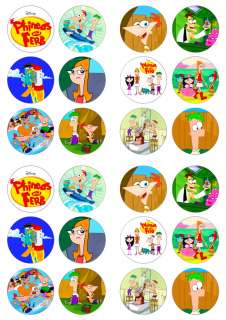   and Ferb Cartoon Colourful Edible Cake Topper Decoration  