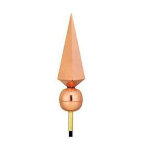  24H x 5W Lancelot Finial, Polished Copper