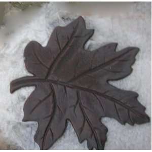  Cast Iron Maple Leaf Stepping Stone Patio, Lawn & Garden