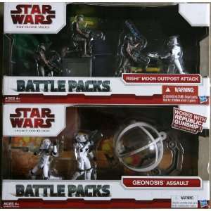  Star Wars Clone Wars Rishi and Geonosis Toys & Games