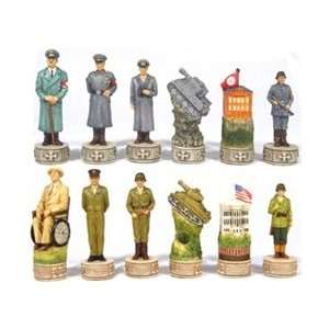  World War II Chess Pieces King 3 1/4 Toys & Games